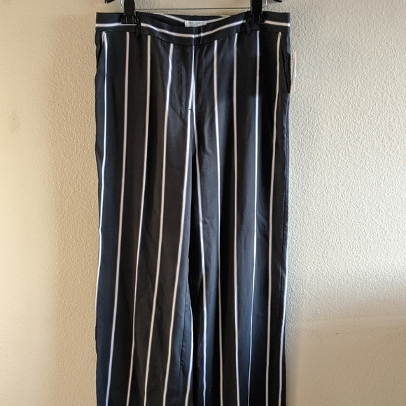 EQUIPMENT Arwen striped twill wide-leg pants sz 12 - Picture 3 of 7